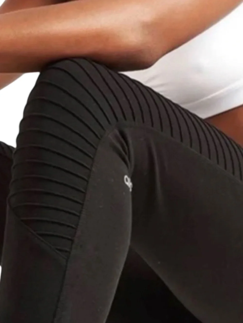 ALO Yoga Women’s Urban Moto Jogger Sweatpants Black Size Small EUC